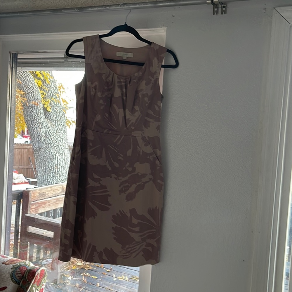 Beautiful mauve/pink Loft dress. Looks brand new. Has pockets!!